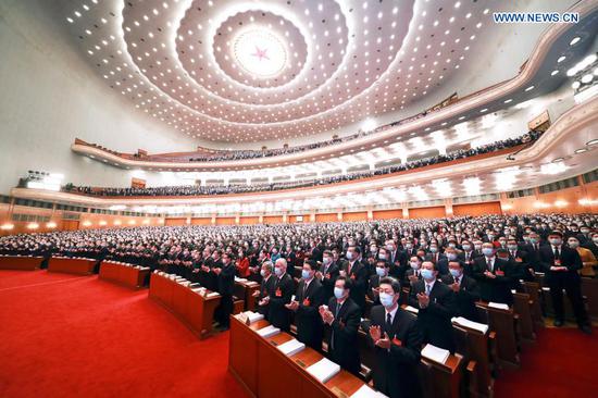 The fourth session of the 13th National People's Congress (NPC) opens at the Great Hall of the People in Beijing, capital of China, March 5, 2021. (Xinhua/Pang Xinglei)