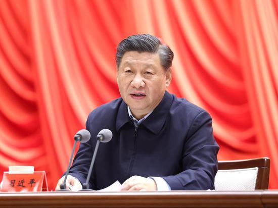 Chinese President Xi Jinping, also general secretary of the Communist Party of China (CPC) Central Committee and chairman of the Central Military Commission, addresses the opening of a training session for young and middle-aged officials at the Party School of the CPC Central Committee (National Academy of Governance), March 1, 2021. (Xinhua/Wang Ye)