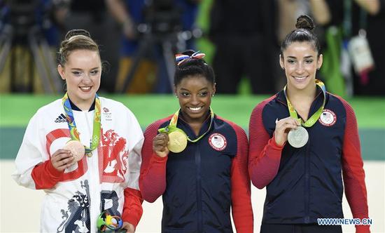 Biles snatches 4th Olympic gold