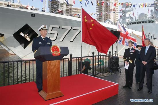 Image result for Chinese Navy in London for the first time