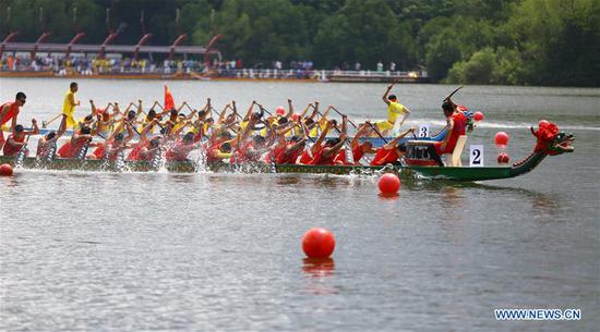 Various events held across China to celebrate upcoming Dragon Boat