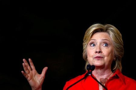 Democratic presidential candidate Hillary Clinton speaks at Johnstown Wire Technologies in Johnstown, Pennsylvania, U.S. on July 30, 2016. REUTERS