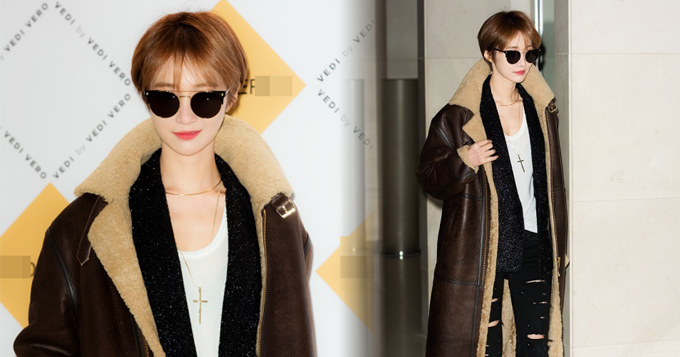 超漂亮!韩国民老公高俊熙亮相 短发娇俏太美