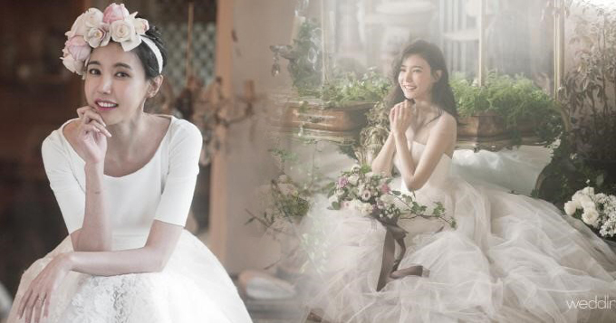 38岁韩星吴胜贤拍婚纱照 鲜花环绕笑容甜