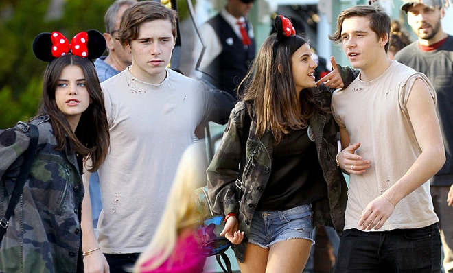 小贝大公子与绯闻女友游玩 妹子超短裤性感