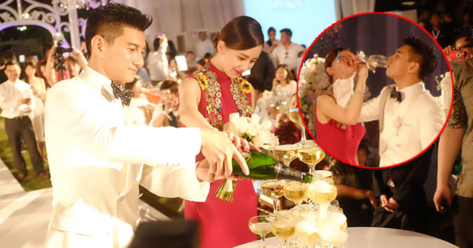 吴奇隆刘诗诗梦幻婚宴 鲜花美酒配佳人