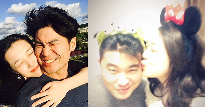 公开放闪！雪莉与男友亲密合影 大方献吻