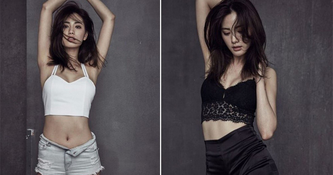 组图：韩星NANA自曝内衣写真 蕾丝诱惑秀美胸
