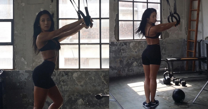 韩美女健身教练身材惊人 肥臀浑圆似卡戴珊