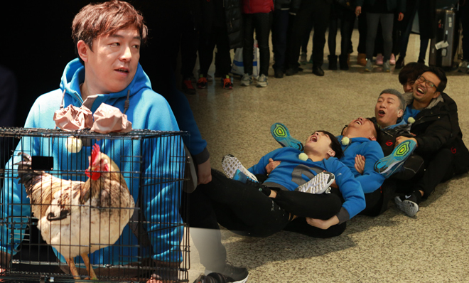 极限青年欢乐多！黄渤强拉“人体蜈蚣”过安检