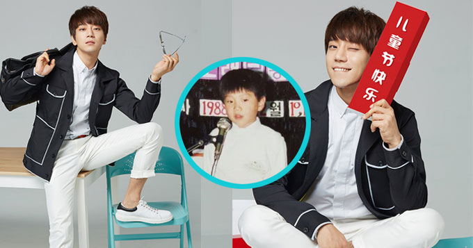 组图:黄致列儿童节写真调皮卖萌 童年照曝光