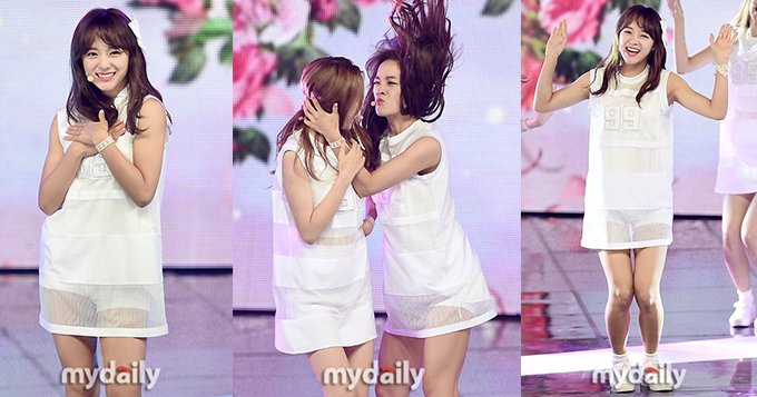 得罪摄影师？韩女团头发飞起 欲强吻成员