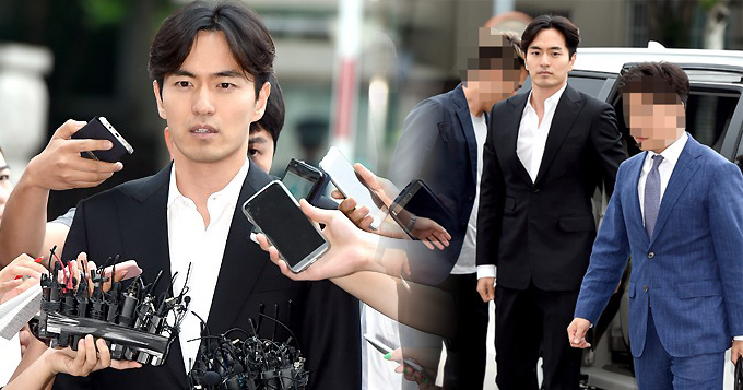 组图:韩星李阵郁涉性侵案赴警署 被调查11小时