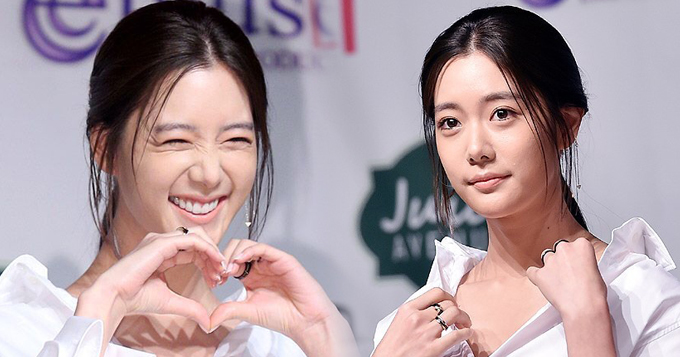 组图：D奶韩女星Clara深V俯身 挤笑容现鱼尾纹