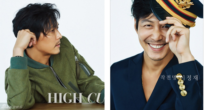 组图：韩星李政宰时尚写真 小胡子型男成熟俏皮