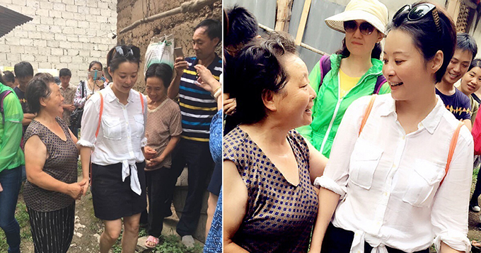 袁立素颜展示真自我 装扮无华绽放心灵美