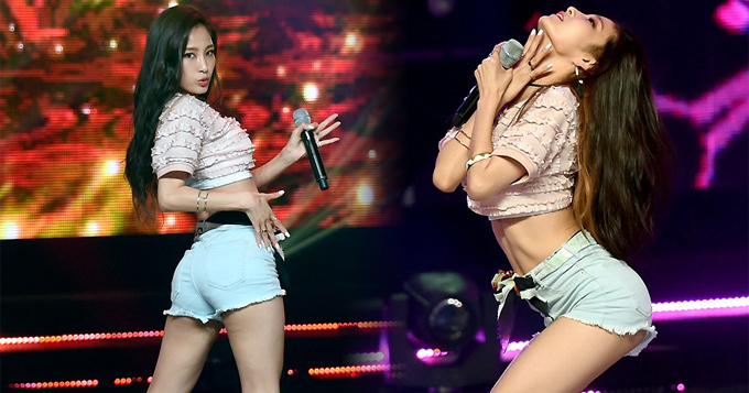 组图：韩女团Two X性感热辣 秀S曲线动作诱惑