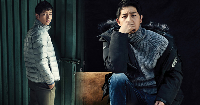 组图：宋仲基秋冬写真眉头紧锁 气质深沉变熟男