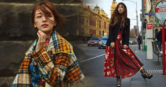 missA秀智澳洲拍大片 气质优雅有韵味 