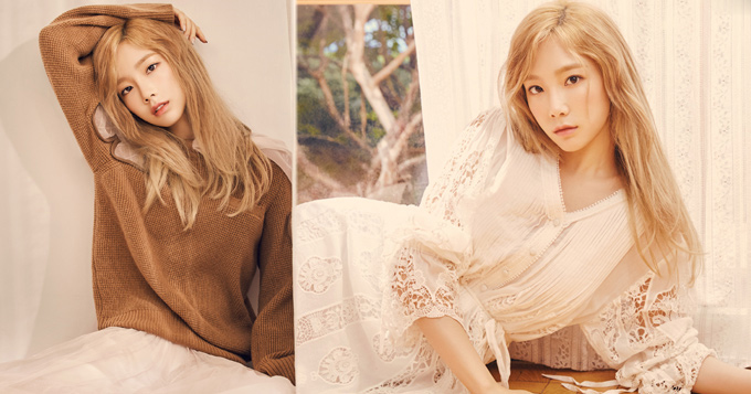 组图：少女时代泰妍登时尚杂志 金发肤白显清纯