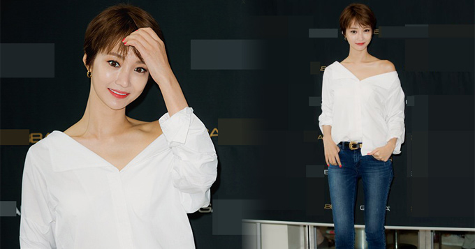 组图:韩国最美短发高俊熙亮相 香肩美颈太诱惑