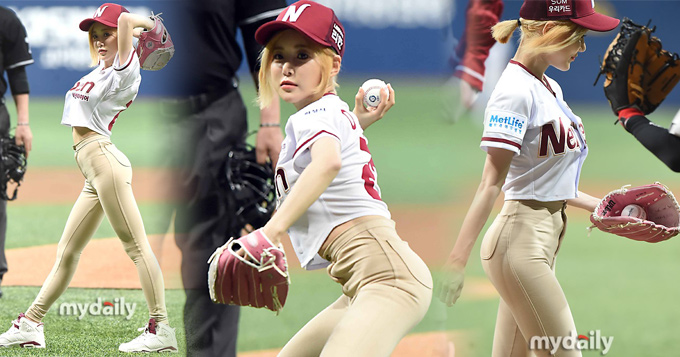 组图:韩女星穿紧身裤开球 撅臀挺胸大摆S曲线