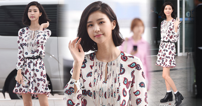 韩国模特Vivian赴纽约时装周 系Yuri表妹