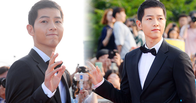 宋仲基亮相首尔电视大赏 头发剪短更清爽