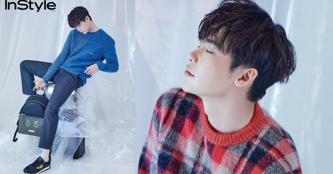 组图：李钟硕时尚大片俊美温暖 毛衣造型秋意浓