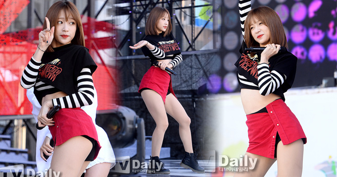 Hani露小蛮腰热舞扭胯 红裙超短难遮底裤