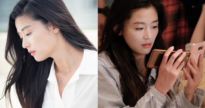 组图：《蓝传》美人鱼变人类 全智贤拿手机新奇