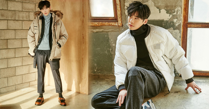 组图:李钟硕冬季写真登封面 穿羽绒服温暖型格