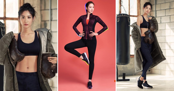 组图:韩星秀贤拍健身写真 露纤腰秀完美线条