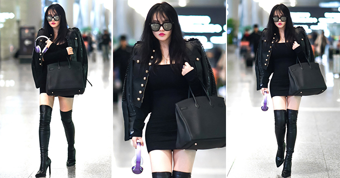 邹市明娇妻入冬仍穿超短裙秀美腿显贵气