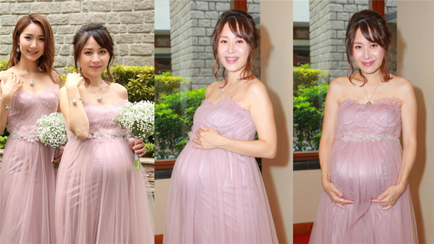 《鹿鼎记》小郡主怀第三胎 准妈妈挺7月孕肚当伴娘