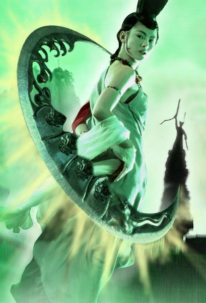 2001年《蜀山传》中孤月大师的造型是1983年林青霞造型的延续。