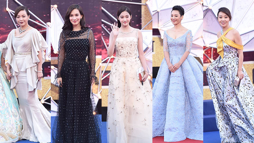 金鸡奖红毯 关晓彤卢靖姗斗艳