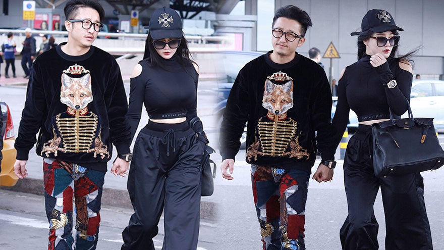 冉莹颖着紧身衣变小腰精 与邹市明十指相扣撒狗粮