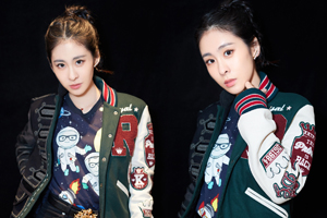 张碧晨提花拼接外套打破平庸