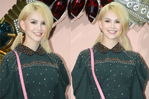 惊艳！昆凌染一头金发混血面孔似洋娃娃