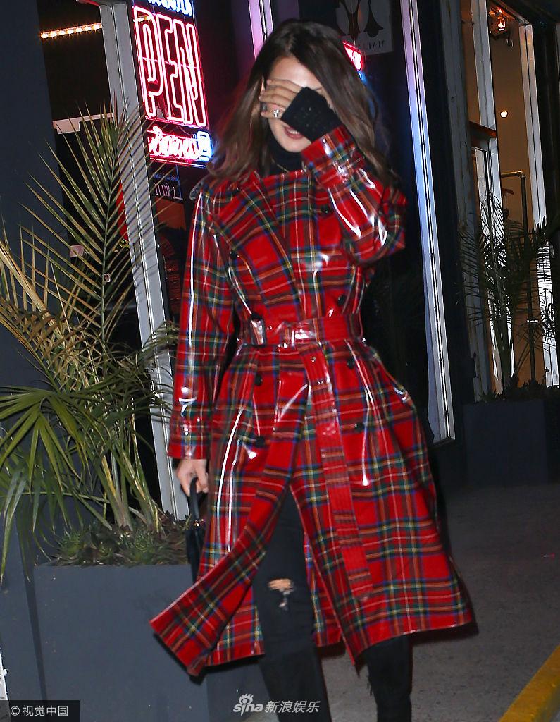 红色格子风衣_町田启太格子风衣(2)