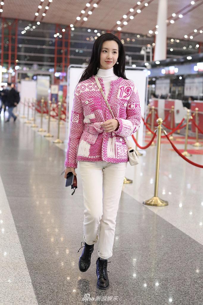 陈都灵粉色汉服穿搭,陈都灵粉色汉服穿搭图片