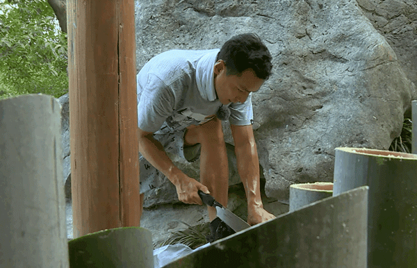 组图:吴彦祖新节目干活累到汗如雨下 其他人负责貌美如花