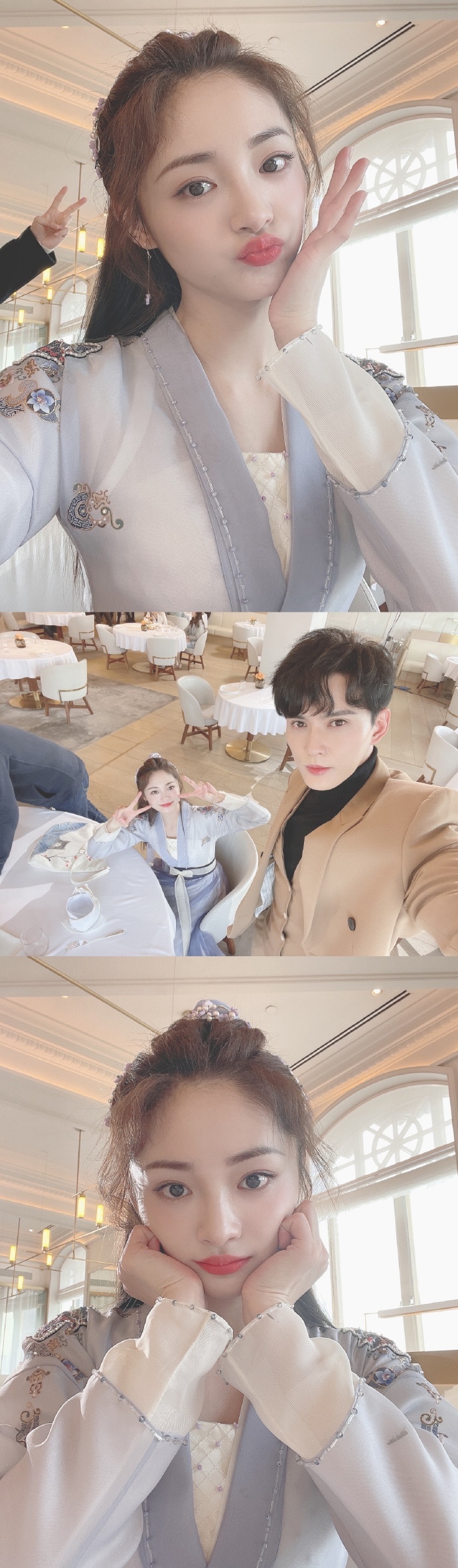 组图:周洁琼告别《影帝的公主》晒剧组花絮照发长文感谢