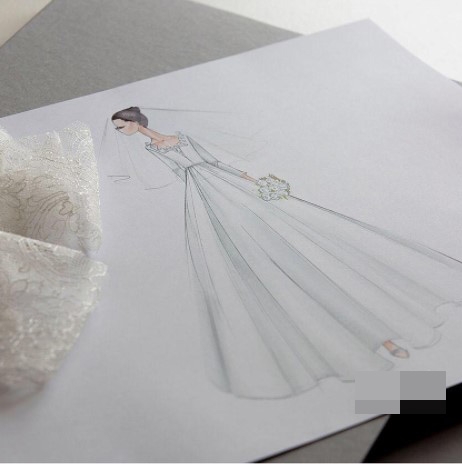 婚纱制作过程图解_动漫婚纱情侣头像(3)