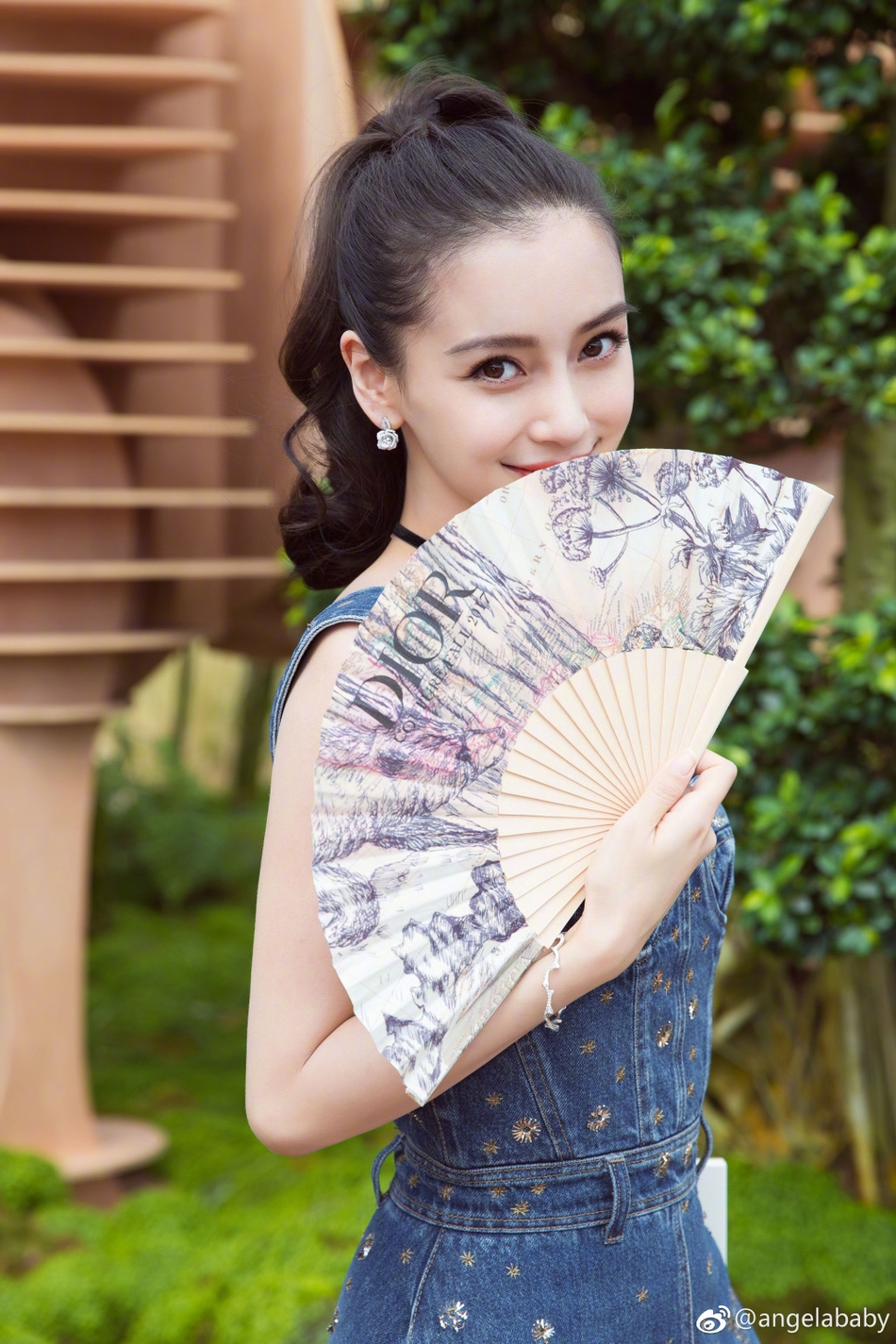 杨幂热巴赵丽颖baby 扎高马尾最美丽的女星是