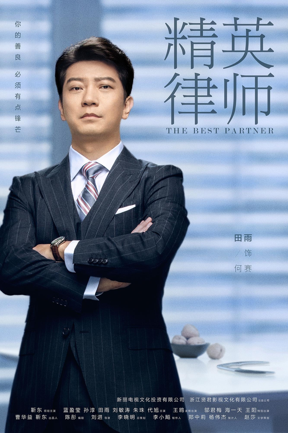 组图：《精英律师》 人物定妆照首发 靳东蓝莹莹职业装清爽干练