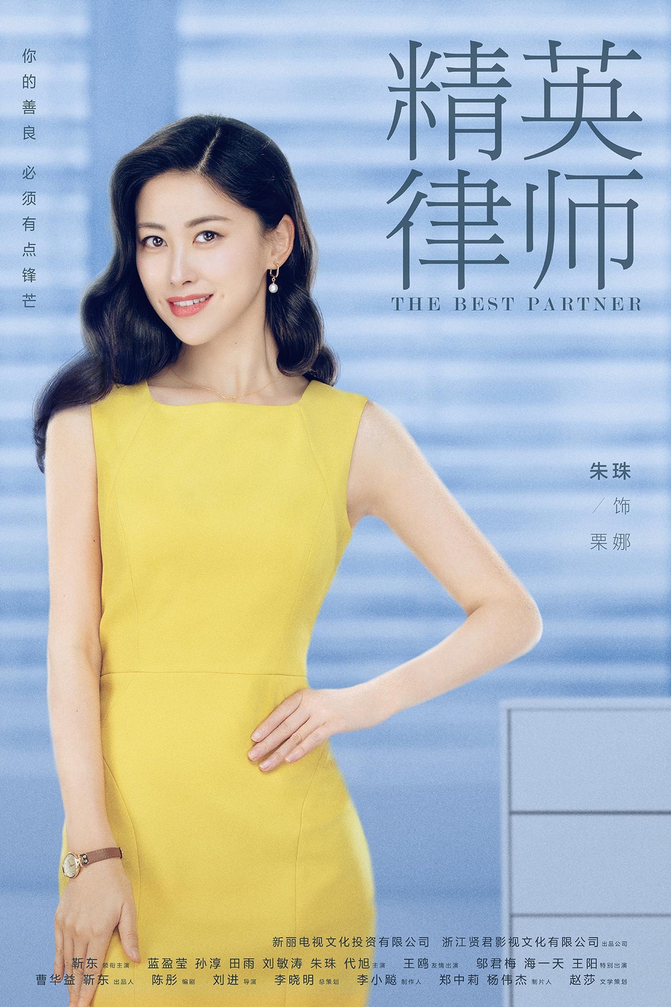组图：《精英律师》 人物定妆照首发 靳东蓝莹莹职业装清爽干练