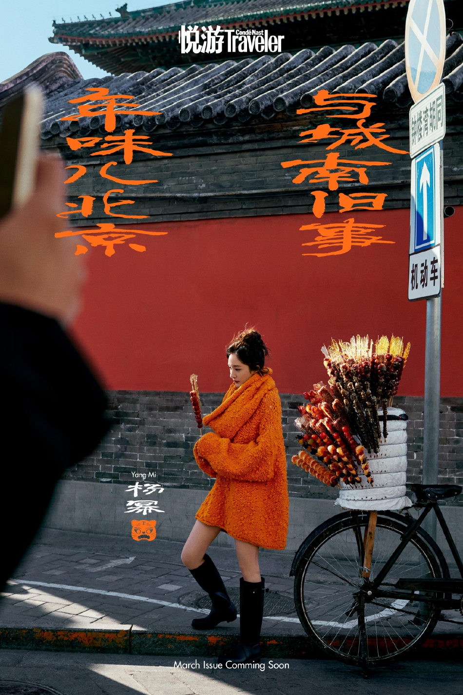 组图：杨幂复古风质感大片释出 手拿糖葫芦摆拍年味十足_22