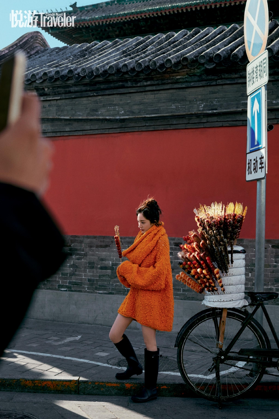 组图：杨幂复古风质感大片释出 手拿糖葫芦摆拍年味十足_20